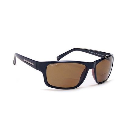 COYOTE VISIONUSA Coyote Eyewear BP-13 Plus 2.00 black-brown BP-13 Polarized Reader Sunglass BP-1+2.00 black/brown